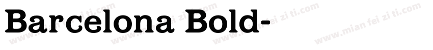 Barcelona Bold字体转换
